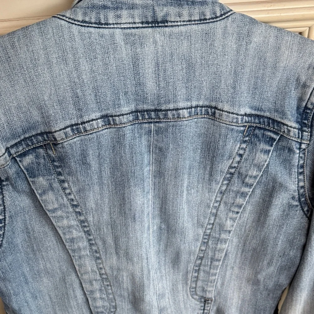 Rocawear Light Blue Denim Jacket with Contrast Stitching
